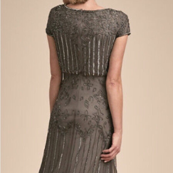 Adrianna Papell x BHLDN Wyatt 2/XS & 6/Sm Gray Embellished MOB MOG Formal Gown - Picture 2 of 6